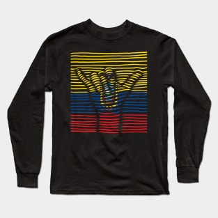 Ecuador Proud Flag, Ecuador gift heritage, Ecuadorian girl Boy Friend Ecuatoriano Long Sleeve T-Shirt